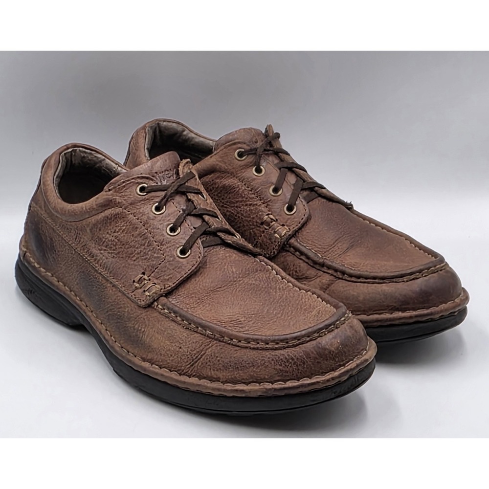 Aetrex CH902M Mens 11 Brown Leather Orthotic Dress Shoes Arch Support‎ Comfort